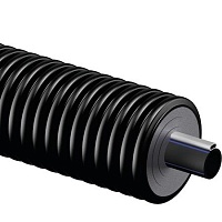 Uponor Ecoflex Supra Standard теплоизолированная труба с белым кабелем 40x3,7/140