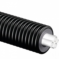 Uponor Ecoflex Quattro Midi теплоизолированная труба 2x32x2,9-25x3,5-20x2,8/140