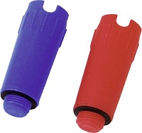 Заглушка для опрессовки пластиковая 1/2" AG красная
