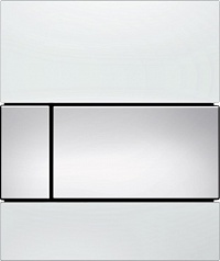 TECEsquare Urinal стеклянная панель смыва для писсуара, корпус белый, клавиша хром глянцевый