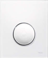 TECEloop Urinal пластиковая панель смыва для писсуара, белый корпус, кнопка хром глянцевая