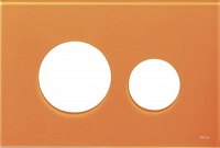 Лицевая панель TECEloop, стекло, цвет - оранжевый