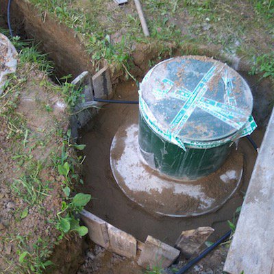 Монтаж станции очистки канализационных стоков EvoStok Bio
