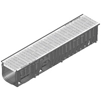 Дренажный канал RECYFIX STANDARD 150, высота 192мм с ячеистой решеткой MW 30/10 оцинкованная сталь