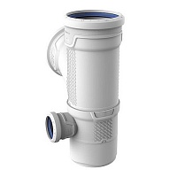 Параллельный двухплоскостной тройник левый 110х110x50 87,5° le бесшумная канализация WAVIN AS+