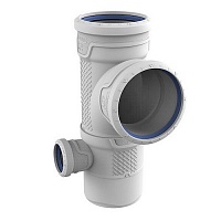 Параллельный двухплоскостной тройник правый 110х110x50 87,5° ri бесшумная канализация WAVIN AS+