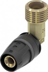 Уголок соединительный с ниппелем 90° 25х3/4" DR латунь