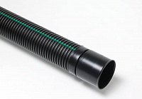 Uponor Труба IQ д.200/175мм 6м SN8 PP с раструбом, черная