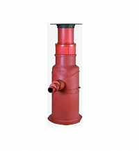 Uponor Коллекторный колодец 560/150х110-160-200мм (телескоп с обр.клапаном, чуг. глух крышкой, 40 т)
