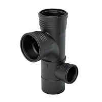 Silent-PP крестовина двухплоскостная правая 87,5° DN110/90/50