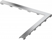 Декоративная панель TECEdrainline steel II для углового канала, номинальная длина 1200х1200мм глянец