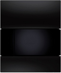TECEsquare Urinal стеклянная панель смыва для писсуара, корпус черный, клавиша черная