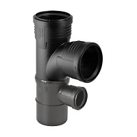 Silent-PP крестовина 87,5° комбинированная, для трапа в стену  DN1100/110/50