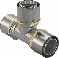 Uponor S-Press тройник равнопроходной латунный 32-32-32