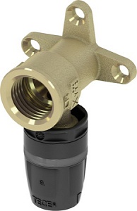 Уголок с настенным креплением 20х1/2" DR латунь
