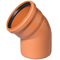 Отвод KGB наружная канализация 160x45°