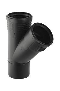 Silent-PP тройник 45° DN110/110