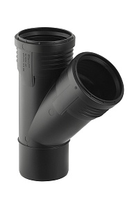 Silent-PP тройник 45° DN75/75