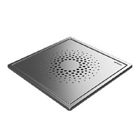 Uponor Drain Решетка трапа квадратная Elegant 155х155мм, нержавеюща сталь, со стальной рамой