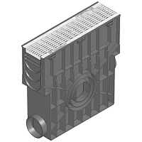 Пескоуловитель RECYFIX STANDARD 100 с корзиной для мусора и оцинкованной щелевой решеткой MW 30/10