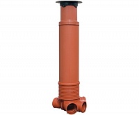 Uponor Смотровой колодец PRO, T2 400/160мм телескоп (крестовинный) с чуг.люком 40т