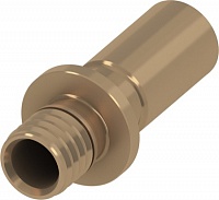 Адаптер на медную или стальную трубу, пресс-соединение или пайка 16х15 мм, бронза
